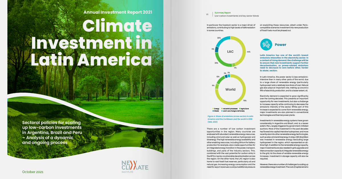Climate Investment in Latin America